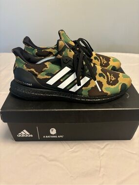 adidas Ultra Boost BAPE Green Camo - Men’s Size 11